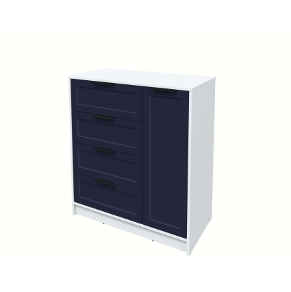 Тумба Тренд КТ-Т90 (Белый платинум ЛДСП/ Индиго ЛМДФ) Ш900 В1020 Г451 Тумба Тренд КТ-Т90 (Белый платинум ЛДСП/ Индиго ЛМДФ) Ш900 В1020 Г451